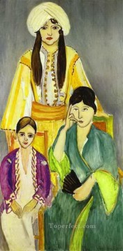  matisse arte - Tríptico Las Tres Hermanas Parte izquierda fauvismo abstracto Henri Matisse